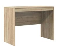 HETFTJN Bureau Informatique 100x50 cm, Table de Bureau Compacte en Bois d'Ingénierie, Console de Travail pour Télétravail et Études en Petit Espace, Coloris Chêne Sonoma