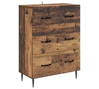 HETFTJN Cabinet de Rangement avec Serrure Meuble de Bureau en Bois Reconstitué, Armoire de Rangement Multi-Compartiments pour Documents Livres et Outils, Bureau et Salon