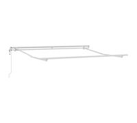 HETFTJN Cadre d'auvent rétractable 300 x 250 cm, Store banne extérieur en Aluminium avec télécommande, Structure Moderne pour Jardin et terrasse, Blanc