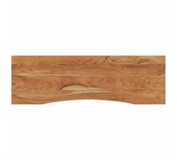 HETFTJN Dessus de Bureau Bois dAcacia Massif 140x50x2,5 cm - Plateau de Table Rectangulaire Naturel avec Bord Incurvé Ergonomique pour Bureau dÉcriture, dOrdinateur ou Salle à Manger