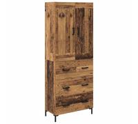 HETFTJN Haut Armoire Buffet Bois Ancien en Bois d'Ingénierie, Vaisselier Moderne avec Tiroir et 2 Portes, Meuble de Rangement Chic de 180 cm pour Salon, Salle à Manger et Couloir