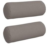 HETFTJN Lot de 2 Coussins d'Accent en Tissu avec Rembourrage Polyester, Polochons de Soutien Déhoussables pour Salon, Chambre et Bureau, Dimensions 25 x 25 x 70 cm, Couleur Taupe