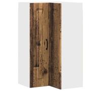 HETFTJN Meuble de Cuisine d'angle Mural, Armoire de Rangement Suspendue, Bois d'ingénierie, Gamme Kalmar, 57 x 57 x 100 cm, Couleur Bois Ancien, Rangement Cuisine Fonctionnel