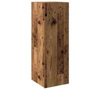 HETFTJN Meuble Mural Suspendu Vieux Bois 30,5x30x90 cm, Armoire de Rangement en Bois d'Ingénierie, Meuble TV Flottant avec Porte Réversible pour Salon et Entrée