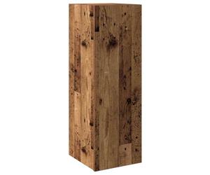 HETFTJN Meuble Mural Suspendu Vieux Bois 30,5x30x90 cm, Armoire de Rangement en Bois d'Ingénierie, Meuble TV Flottant avec Porte Réversible pour Salon et Entrée
