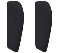HETFTJN Oreille de Tête de Lit Wave, 40 x 23 x 6 cm, PVC Noir, Design Moderne, Élément Décoratif pour Chambre, Confort et Robustesse