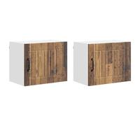 HETFTJN Panneau de Lave-Vaisselle Lucca, 2 pièces, façade de Cuisine en Bois d'ingénierie, Style Bois Ancien, Dimensions 50 x 31 x 40 cm, Meuble de Rangement intérieur Moderne