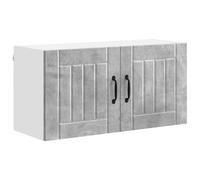 HETFTJN Panneau de Lave-Vaisselle Lucca 80 x 31 x 40 cm - Meuble Haut de Cuisine en Bois d'Ingénierie - Couleur Gris Béton - Design Minimaliste et Moderne