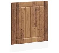 HETFTJN Panneau de Lave-Vaisselle Lucca en Bois d'Ingénierie, Façade de Cuisine Décorative Style Vieux Bois, Habillage pour Appareils Encastrables, Dimensions Totales 60 x 1,5 x 67 cm