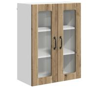 HETFTJN Panneau de Lave-Vaisselle Lucca en Bois d'Ingénierie, Habillage Meuble de Cuisine au Design Contemporain, Finition Chêne Artisanal, Dimensions 60 x 31 x 80 cm