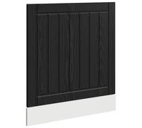 HETFTJN Panneau de Lave-Vaisselle Lucca, Façade en Bois d'ingénierie, Finition Chêne Noir, Dimensions 60 x 1,5 x 57 cm, Design Contemporain pour Cuisine équipée