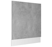 HETFTJN Panneau de Lave-Vaisselle Lyon, Façade Intégrable pour Lave-Vaisselle en Bois d'Ingénierie, Habillage pour Cuisine Moderne, Gris Béton, 59,5 x 3 x 67 cm