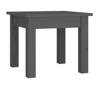 HETFTJN Table Basse en Bois de pin Massif, Table d'appoint Gris 35x35x30 cm, Design Minimaliste et Robuste pour Salon, Chambre, Meuble auxiliaire en Bois Naturel