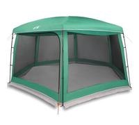 HETFTJN Tente de Piscine Abri de Jardin Hexagonal avec Parois en Maille et Toit Amovible, Grand Dôme pour Piscine Ronde Hors Sol jusqu'à 488 cm, Vert d'eau, 670x590x247 cm