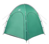 HETFTJN Tente de Piscine avec Toit Vert Mer 366 x 305 x 231 cm, Abri de Jardin Pliable et Portable en Polyester et Fibre de Verre pour Terrasse et Extérieur