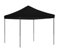 HETFTJN Tente de Réception Pliable 292x292x315 cm, Tonnelle de Jardin Pop-up avec Toit Oxford et Cadre en Acier, Barnum Pliant pour Événements en Plein Air et Fêtes, Noir