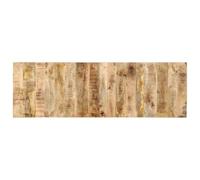 HETFTJN Tête de lit 160 cm en Bois de manguier Massif, Panneau Mural pour lit Double, Design Industriel, Décoration de Chambre, Robuste et Stable, 160 x 50 cm