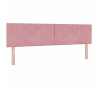 HETFTJN Tête de Lit 180 cm Rose en Velours, Tête de Lit Moderne Rembourrée avec Structure en Bois, Hauteur Réglable, Design Chic et Minimaliste pour Chambre Adulte