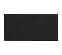 HETFTJN Tête de lit Murale 12 pcs en Velours Noir - Panneau Mural rembourré au Design Moderne pour Chambre - Lot de Dalles rectangulaires de 30 x 1,5 x 15 cm