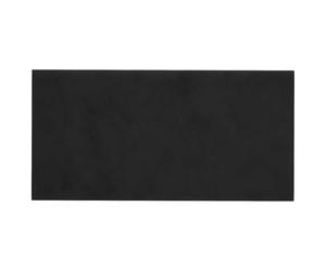 HETFTJN Tête de lit Murale 12 pcs en Velours Noir - Panneau Mural rembourré au Design Moderne pour Chambre - Lot de Dalles rectangulaires de 30 x 1,5 x 15 cm