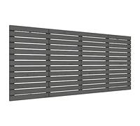 HETFTJN Tête de lit Murale en Bois de pin Massif Gris 166x3x91,5 cm - Panneau décoratif Mural pour Chambre, Design Rustique et élégant pour lit sans tête de lit