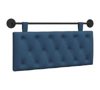 HETFTJN Tête de Lit Suspendue, Panneau Mural Rembourré en Tissu, Design Capitonné Moderne pour Chambre ou Salon, Fixation Murale, Bleu, 110 x 55 x 7 cm