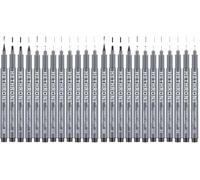 Hethrone Stylos de calligraphie, stylos de lettrage à la main et ensemble de calligraphie noire pour les débutants, écriture, signature, conception d'illustration et dessin (taille 12) (Lot de 2)