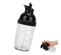 Heting-YQ Shaker à Vinaigrette Bouteille de Mélangeur de Vinaigrette 200 ML | Condiments Container Bouteille avec Couvercle pour Cuisine Noir