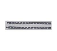 HETTICH 75547 Systema Top 2000 Barre de verrouillage Stop Control pour murs de bureau 5,5 U Argent
