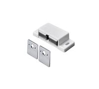 Hettich 89259 Lot de 2 loqueteaux magnétiques à visser en plastique Blanc 2 x 2-3 kg 13,3 x 58,3 x 20,8 mm