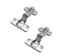 Hettich 95 Degré Plein Recouvrement Charnières sans Amortissement pour Porte de Placard Cuisine Charniere Slide on 2333 pour Meuble Armoires Complètement en Applique Fabriqué en Allemagne Lot de 2