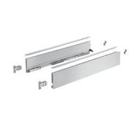 Hettich AvanTech YOU Kit de profil de côté de tiroir, hauteur 101 mm x NL 350 mm, argent, à gauche et à droite Quantité:1