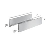 Hettich AvanTech YOU Kit de profil de côté de tiroir, hauteur 139 mm x NL 550 mm, argent, à gauche et à droite Quantité:1
