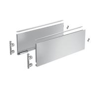 Hettich AvanTech YOU Kit de profil de côté de tiroir, hauteur 187 mm x NL 400 mm, argent, à gauche et à droite Quantité:1