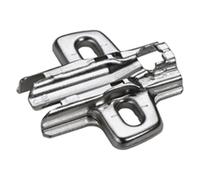 Hettich Hettich Plaque de montage croisée pour meubles 9075006 nickelée Quantité:1