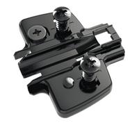 Hettich Hettich Plaque de montage croisée meuble Distance 5mm, Sensys 8099 9091806, noir obsidien verni Quantité:1