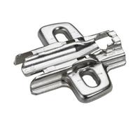 Hettich Hettich Plaque de montage croisée pour meubles 9075006 nickelée Quantité:1