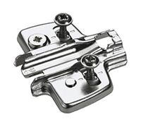 Hettich Hettich Plaque de montage croisée pour meubles 9075070 nickelée Quantité:1