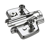 Hettich Hettich Plaque de montage croisée pour meubles 9075073 nickelée Quantité:1