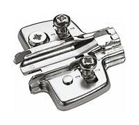 Hettich Hettich Plaque de montage croisée pour meubles 9075083 nickelée Quantité:1