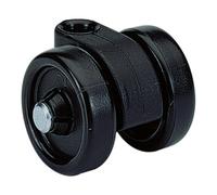 Hettich Hettich Roue pivotante pour sols durs Systema Top 2000 46414 plastique noir Quantité:1