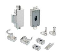 Hettich Serrure à tige rotative pour meubles 72213 – D15 métal nickelé, pour tringles Ø6 mm, sans clé