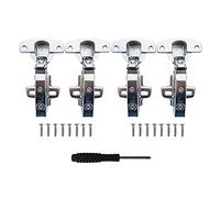 Hettich Sensys 110° Charnière à Recouvrement Complet avec Amortisseur 9071205 Amortissement Intégré Soft Close Charnières pour Armoires de Porte Cuisine 4 pcs