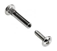 Hettich Vis de connexion - Dimensions de serrage : 28-38 mm - Acier nickelé | 1 pièce, 89316