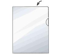HETZEL Lot de 5 Lots de 50 Chemises coin grainée A5 coloris transparent