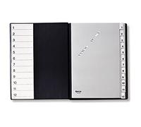 HETZEL Trieur avec 12 compartiments Plastique A4 Noir