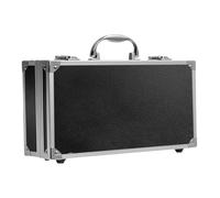 HEUchuan Malette en aluminium Boîte à outils en alliage d'aluminium, boîte instruments Portable, fichiers, de rangement du matériel avec éponge