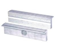 Heuer 110120 Mâchoires de protection à angle droit parallèle avec aimants spéciaux intégrés Compatible avec étau 120 mm Matériau : aluminium