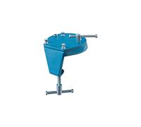 HEUER Étau de fixation pivotant 2-en-1 – 2,3 kg – Épaisseur de table 10–60 mm – Bleu/Argent