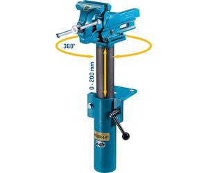 Heuer Lift für Schraubstock, stufenlos verstellbar, für Schraubstock 100 mm